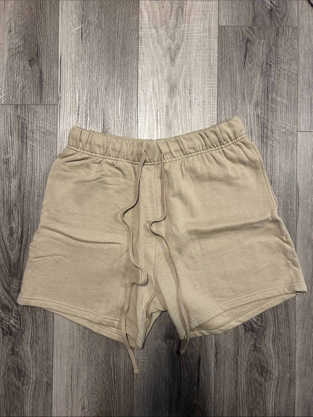 MNML Tan Athletic Drawstring Shorts